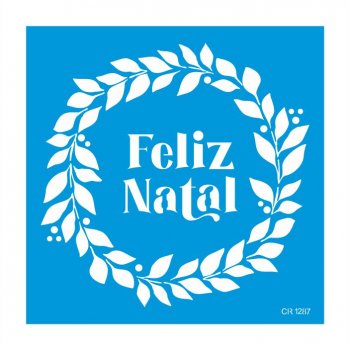 Stencil CR Laser Guirlanda Feliz Natal - 20x20