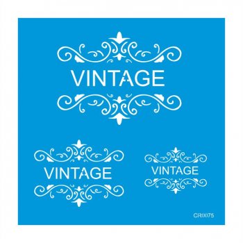 Stencil CR Laser Vintage - 20x20