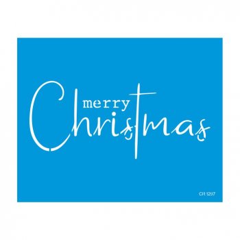 Stencil CR Laser Merry Christmas 11 - 20x25