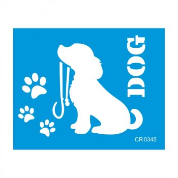 Stencil CR Laser Dog - 20x25