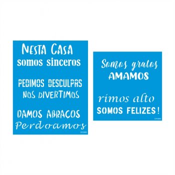 Dupla de Stencil Nesta Casa