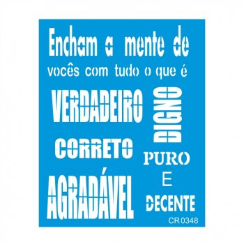 Stencil CR Laser Filipenses - 20x25