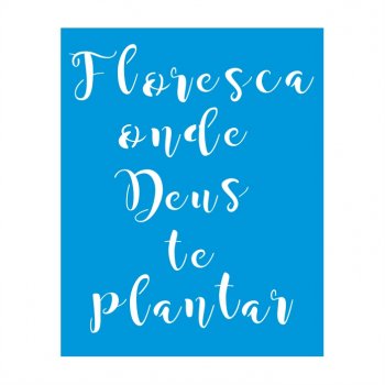 Stencil CR Laser Floresça - 20x25
