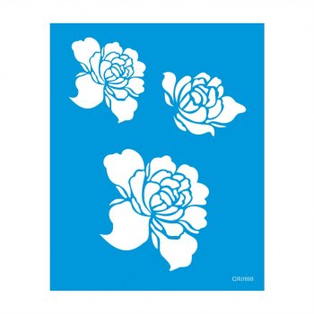 Stencil CR Laser Rosas Mod. 02 - 20x25
