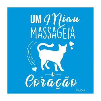 Stencil CR Laser Miau - 20x20