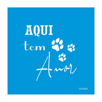 Stencil CR Laser Aqui tem Amor (P-G)