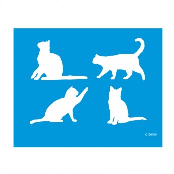 Stencil CR Laser Gatinhos - 20x25