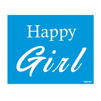 Stencil CR Laser Girl - 20x25