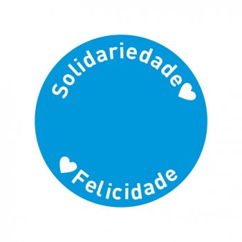 Stencil CR Laser para Descanso de Copo Solidariedade e Felicidade