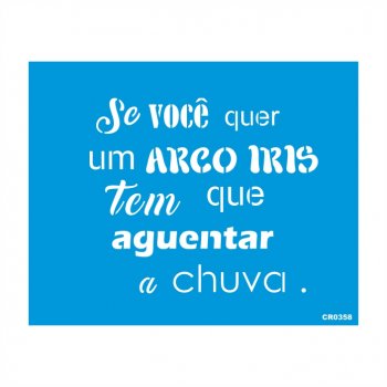Stencil CR Laser Arco Iris - 20x25
