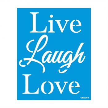 Stencil CR Laser Vida e Amor - 20x25