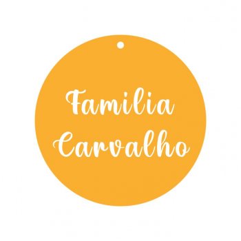 Placa Redonda Personalizada para Porta em Acrílico