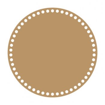 Base Redonda para Crochê em MDF - 23 cm