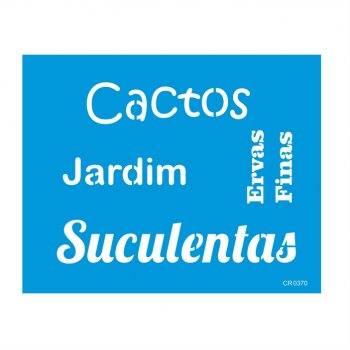 Stencil CR Laser Suculentas - 20x25