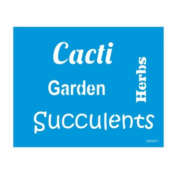 Stencil CR Laser Suculents - 20x25
