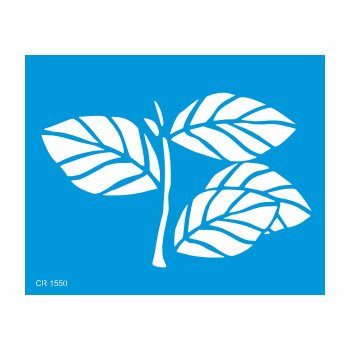 Stencil CR Laser Folhas 03 - 20x25