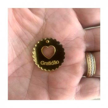 Kit com 10 Etiquetas TAG Gratidão em Acrílico (P-M-G)