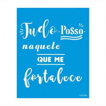 Stencil CR Laser Tudo Posso - 20x25