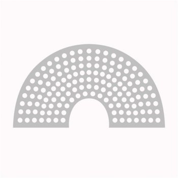 Base Arco-Iris para Croche em Acrílico