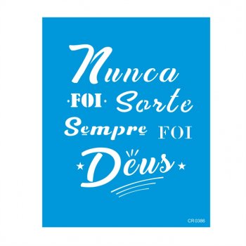 Stencil CR Laser Sempre Deus - 20x25