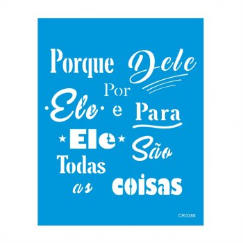 Stencil CR Laser Para Ele - 20x25