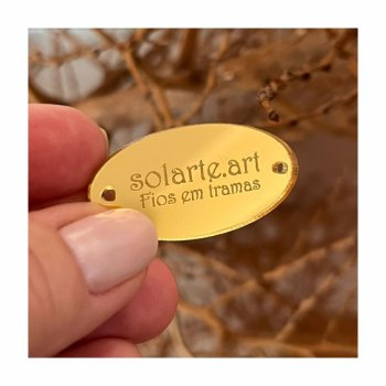 Etiqueta Oval Personalizada em Acrílico