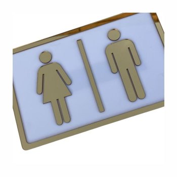 Placa para Banheiro em Acrílico
