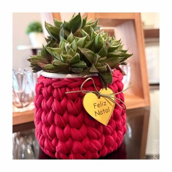 Kit com 10 Etiquetas TAG Coração FELIZ NATAL em Acrílico (P-M-G)