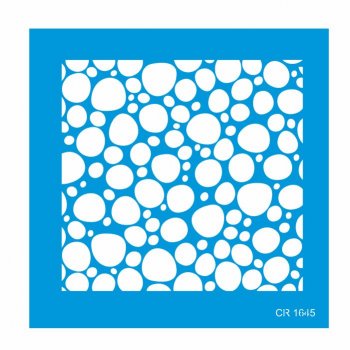 Stencil Bolinhas Irregulares 02 - 20x20