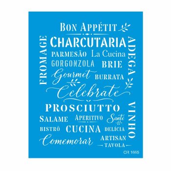 Stencil Bom Apetite - 20 x 25