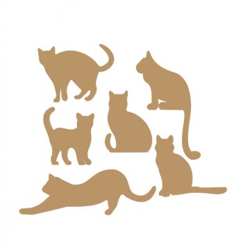 Kit com 6 Gatinhos