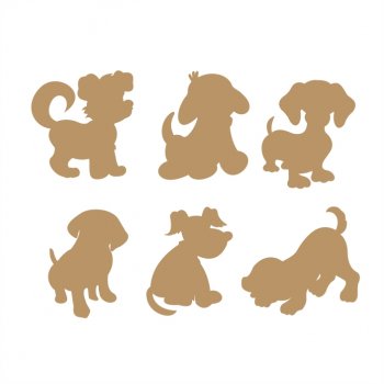 Kit com 6 Cachorrinhos