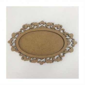 Placa Oval Arabesco + Aro