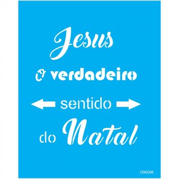 Stencil CR Laser Jesus Natal - 20x25