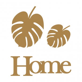 Folhas Costela de Adão + Palavra Home
