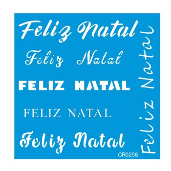 Stencil CR Laser Feliz Natal - (P-M-G)