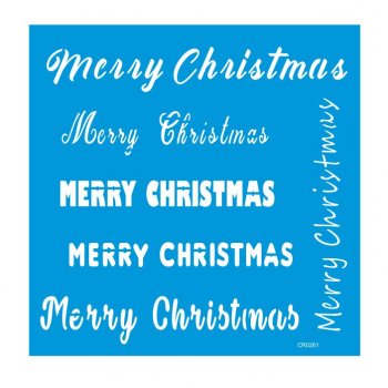 Stencil CR Laser Merry Christmas 08 - (P-M-G)