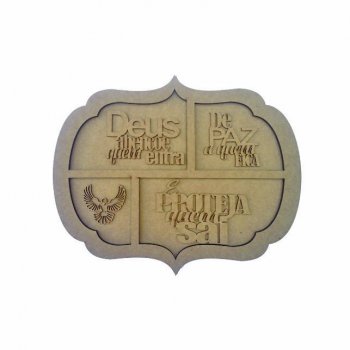 Quadro DEUS Abençoe