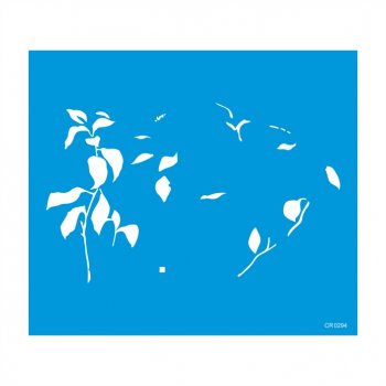 Stencil CR Laser Planta Ervas Guiné - 26 cm x 30 cm