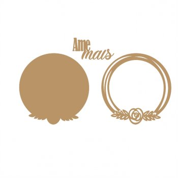 Aro + Base com Frase  Ame Mais (P=M-G)