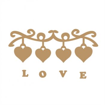 Aplique Coração + Love