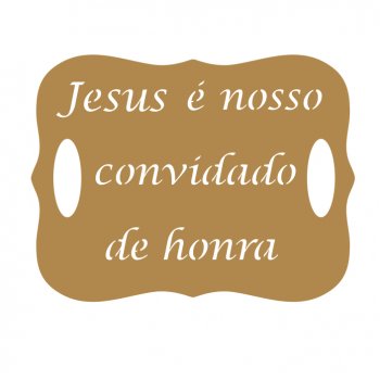 Placa Casamento com Alça JESUS