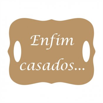 Placa Casamento com Alça Nº 2