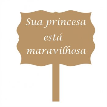 Placa Casamento com Haste Nº 1