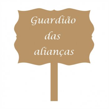 Placa Casamento com Haste Nº 2