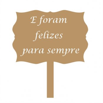 Placa Casamento com Haste Nº 3