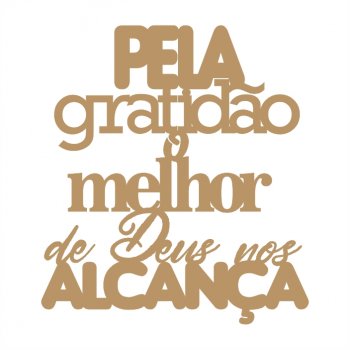 Frase - Gratidão de Deus