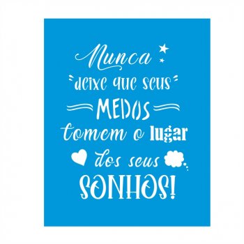 Stencil CR Laser Medos e Sonhos - 20x25