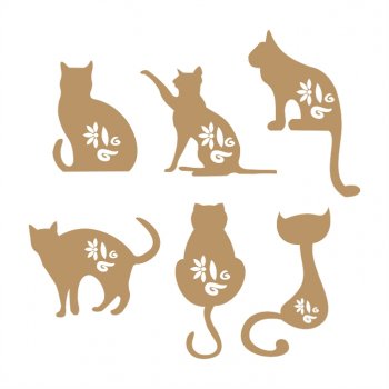 Kit com 6 Gatinhos (P-G)