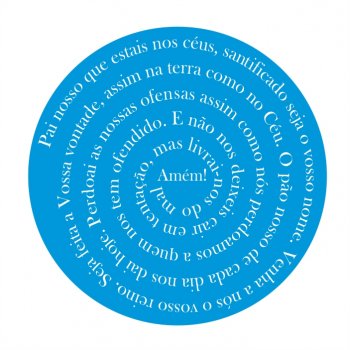 Stencil CR Laser Mandala Pai Nosso - 30 cm